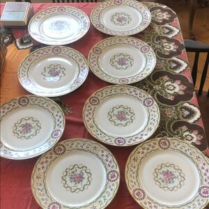 1980s Haviland Louvecienne dinner plates
